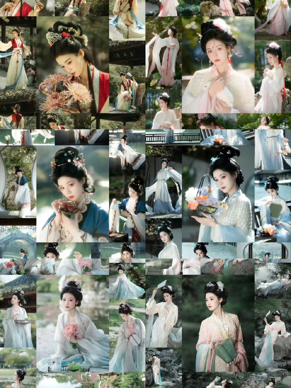 仕女图 清冷高智感 新中式 复古胶片风 ​支持多给女明星拍写真 卷起来啊 ​​​