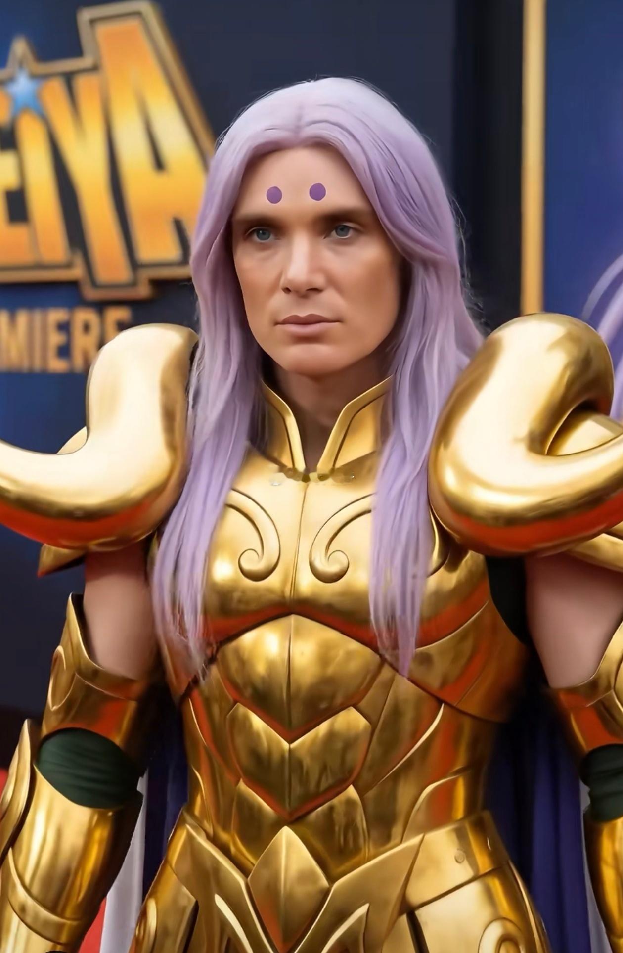 网友用AI技术将好莱坞明星与“圣斗士星矢”相结合，居然毫无违和感。