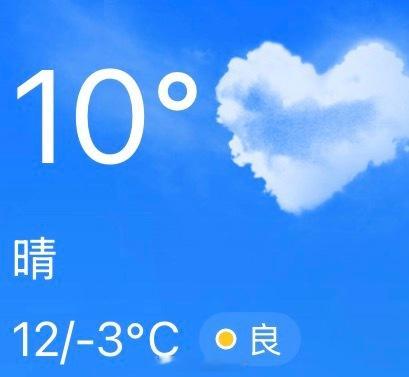 刚看天气，出现一个小心心❤️