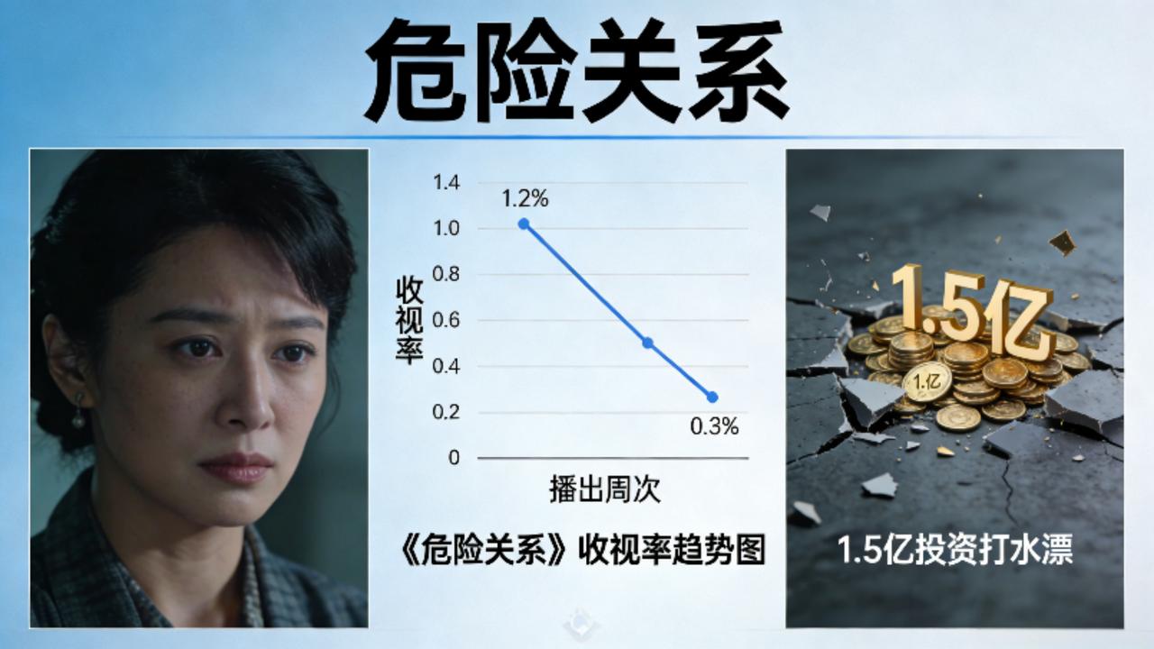 孙俪新剧《危险关系》收视崩盘：1.5亿投资恐打水漂，"剧王"神话为何破灭？
 