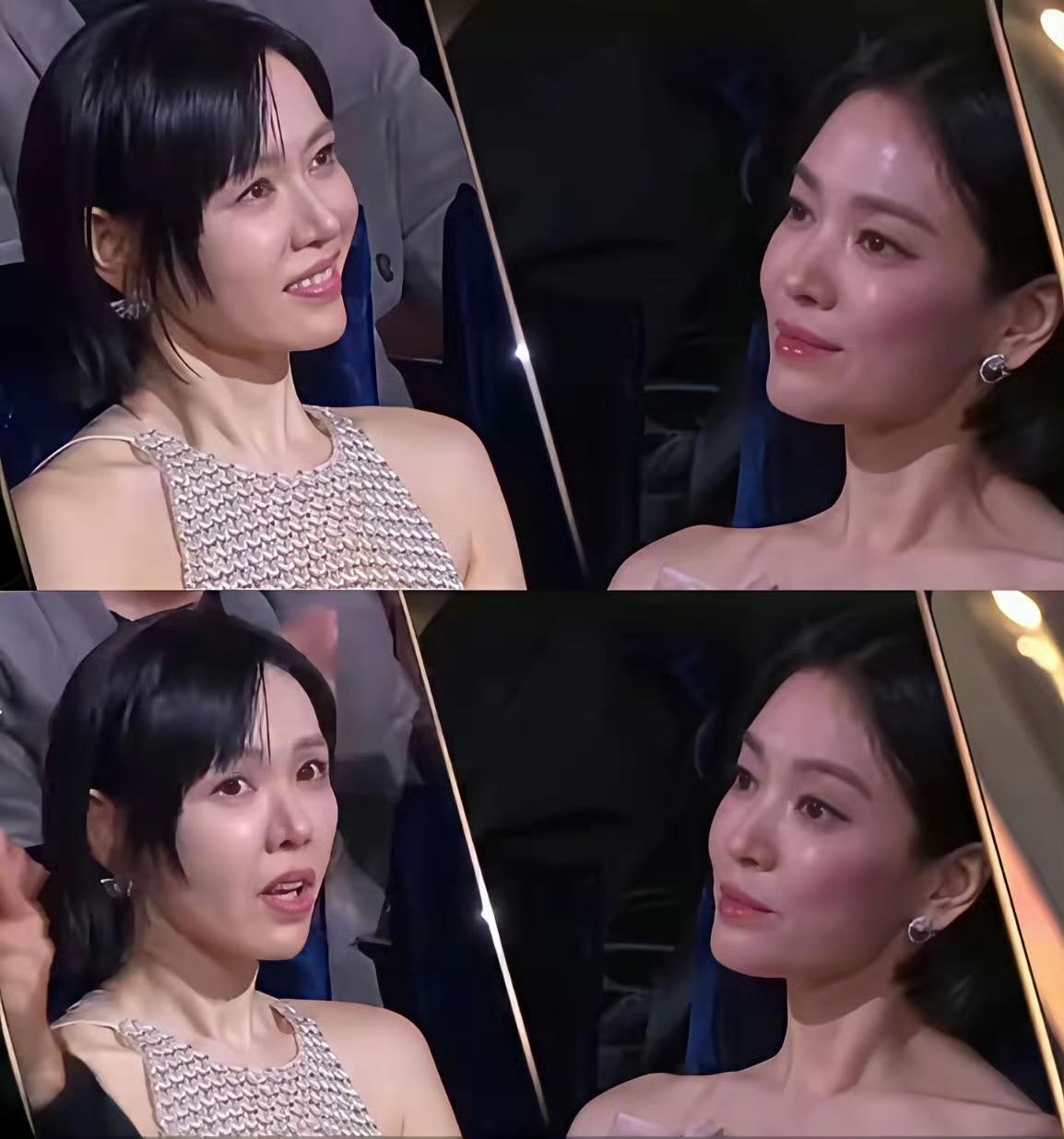 不得不说，生过和没生过，果然不一样！宋慧乔比孙艺珍还大一岁，但脸比孙艺珍饱满多了