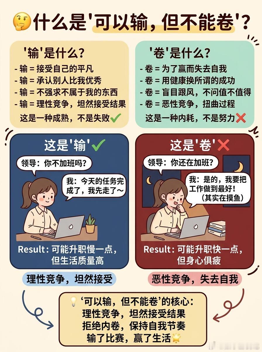 我的职场座右铭：可以输，但不能卷，我的职场座右铭：可以输，但不能卷。当ai开始卷