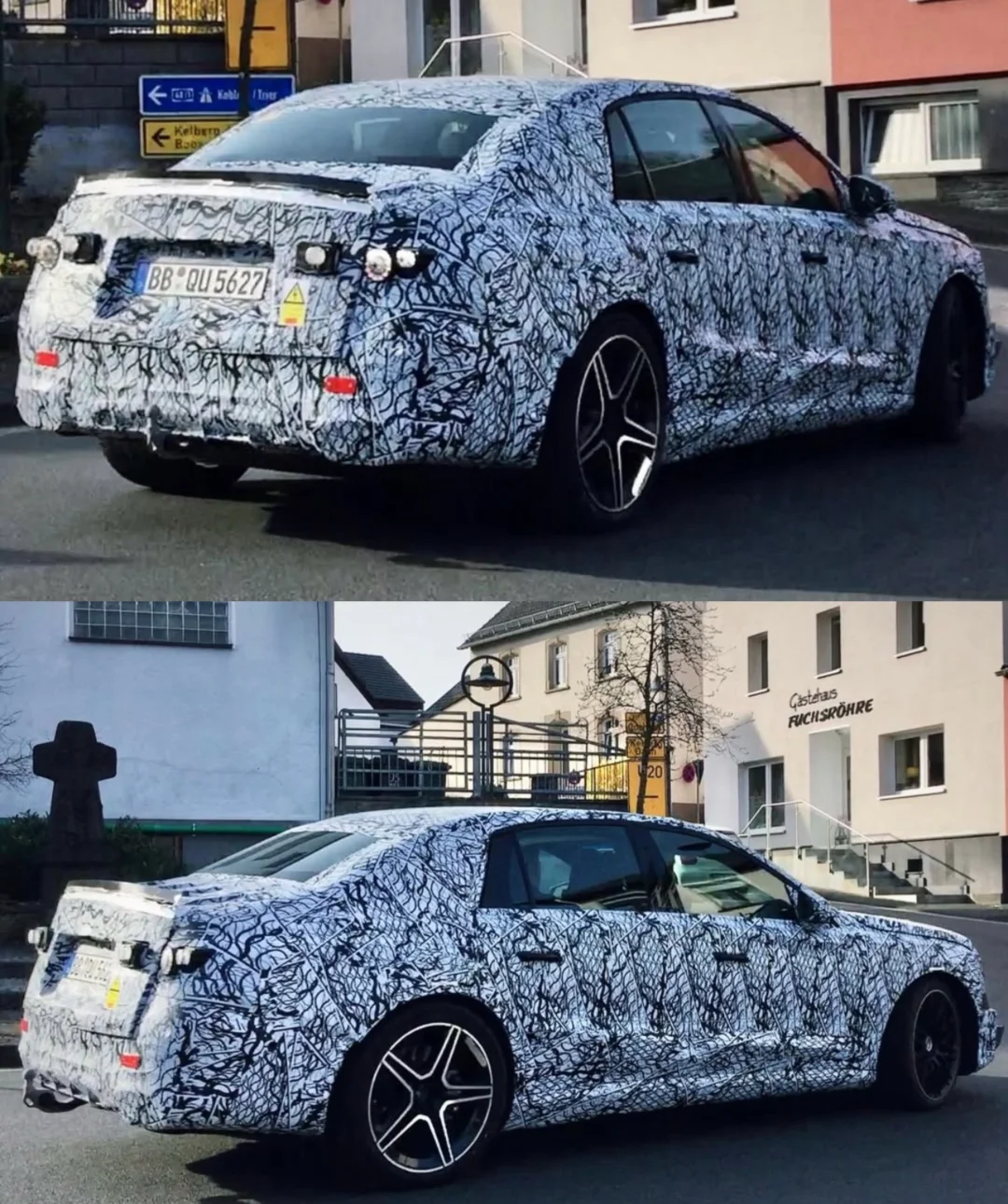 2028款Mercedes-AMG E-Class电动版谍照