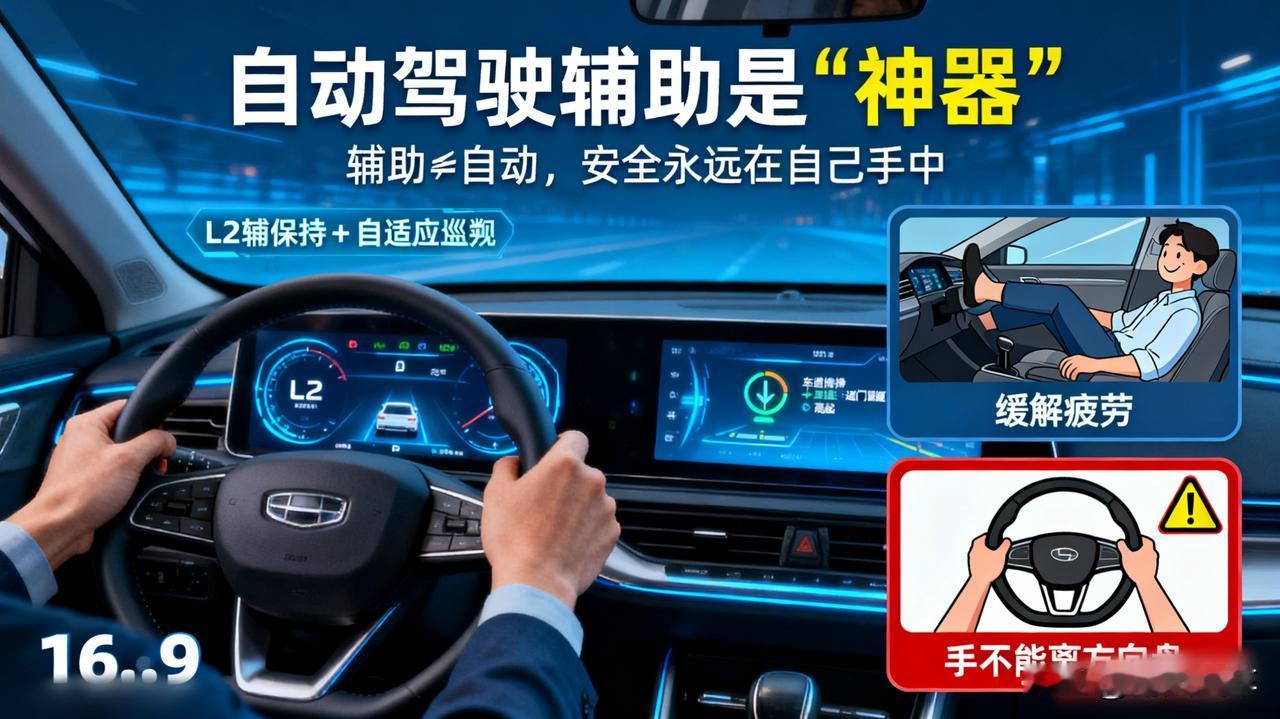 自动驾驶辅助是“神器”

跑了趟长途，终于知道L2级辅助驾驶有多香了！车道保持+