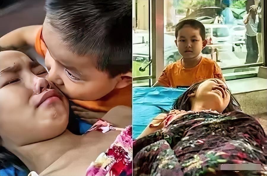 2017年，7岁小男孩独自推11岁姐姐去医院，医生问其父母，男孩低头眼泪夺眶而出