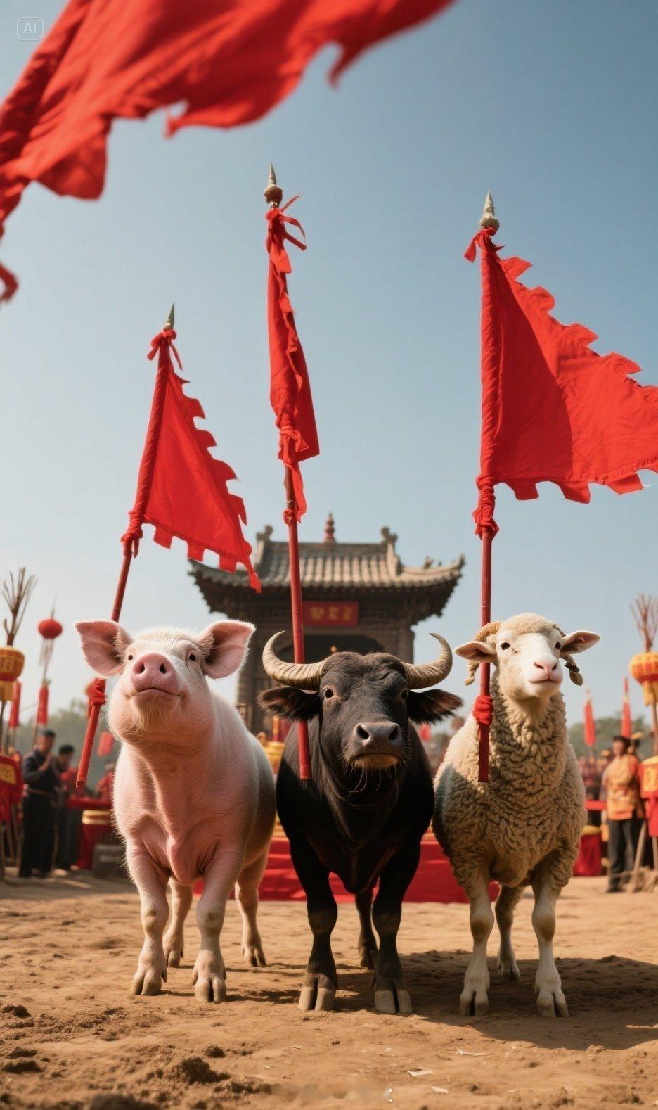 《五绝·祭旗》三牲祭战旗，沥血荐雄师。忠魂凝大纛，义勇鬼神痴。 ​​​