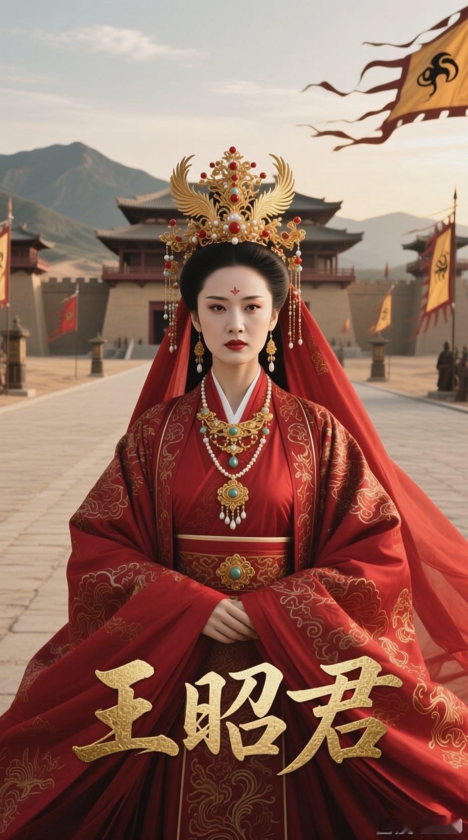 王昭君的“落雁”不仅是美貌，更是政治博弈下的孤注一掷。
课本里她主动请缨是为了大