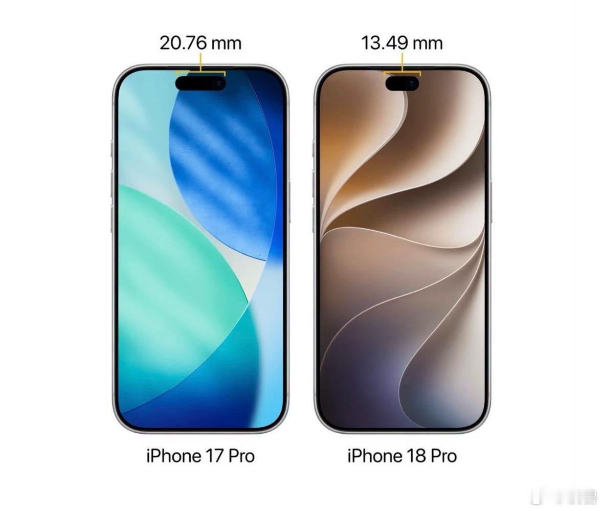 曝iPhone18Pro系列灵动岛缩小35%现有iPhone 17 Pro系列灵