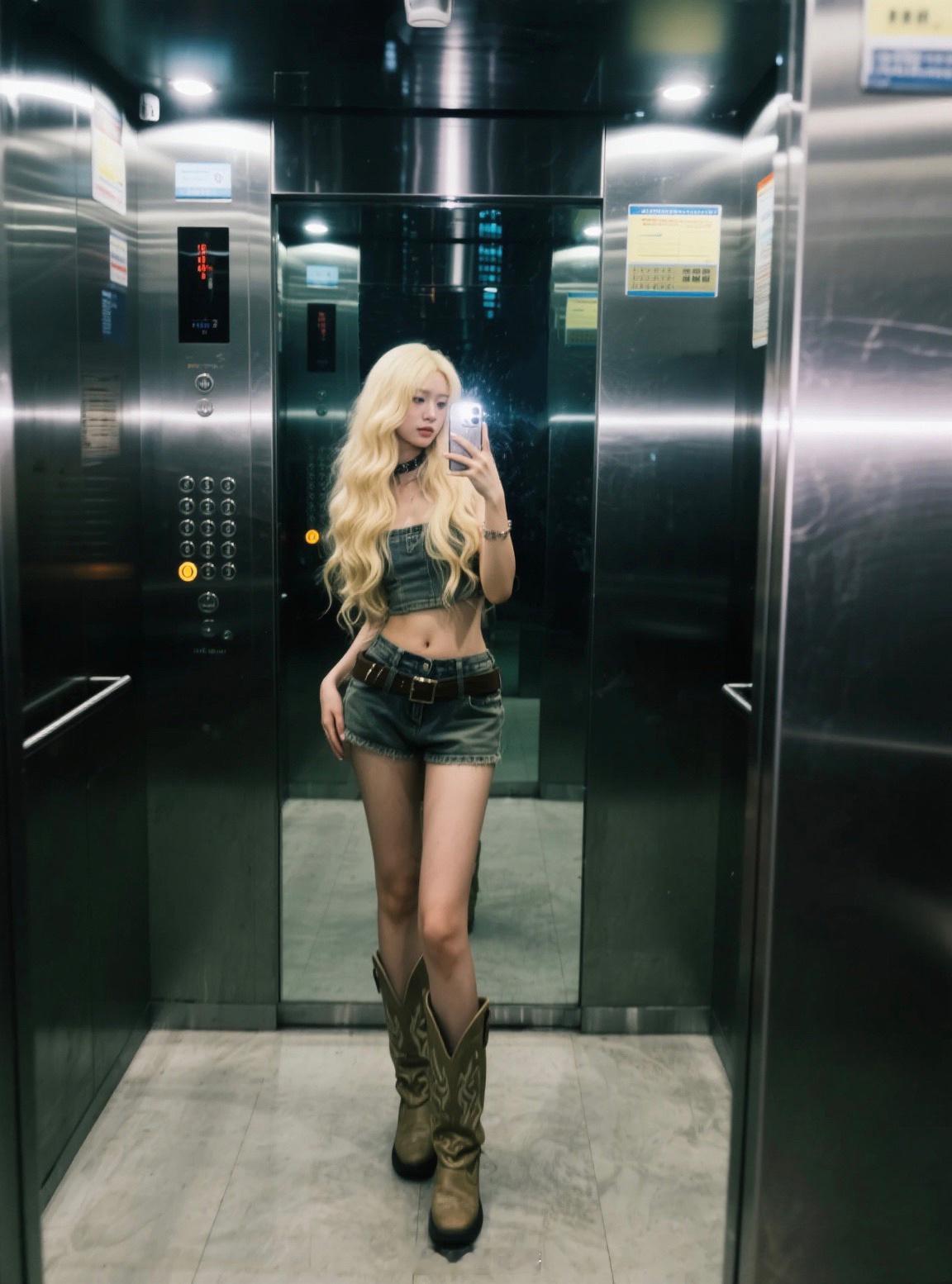 随地大小拍美式辣妹对镜拍172cm ​​​