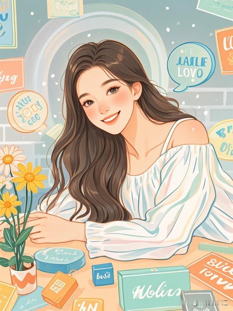 每一幅治愈系插画都是一个小小的世界，那里有湛蓝如宝石般的天空，棉花糖似的白云悠悠