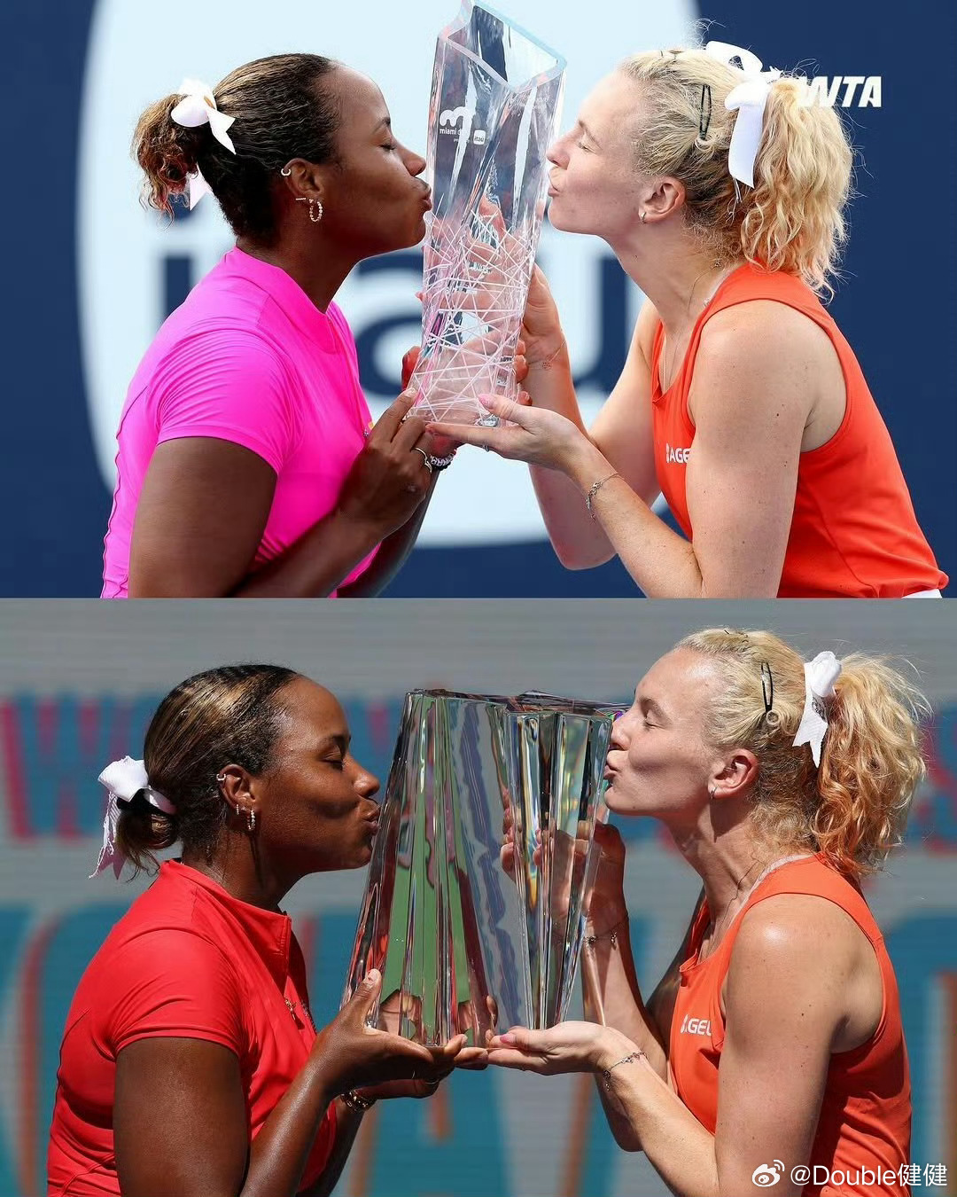 汤森德问AI自己是不是第一个夺得阳光双冠的妈妈级选手！得到肯定回答后，汤森德晒在