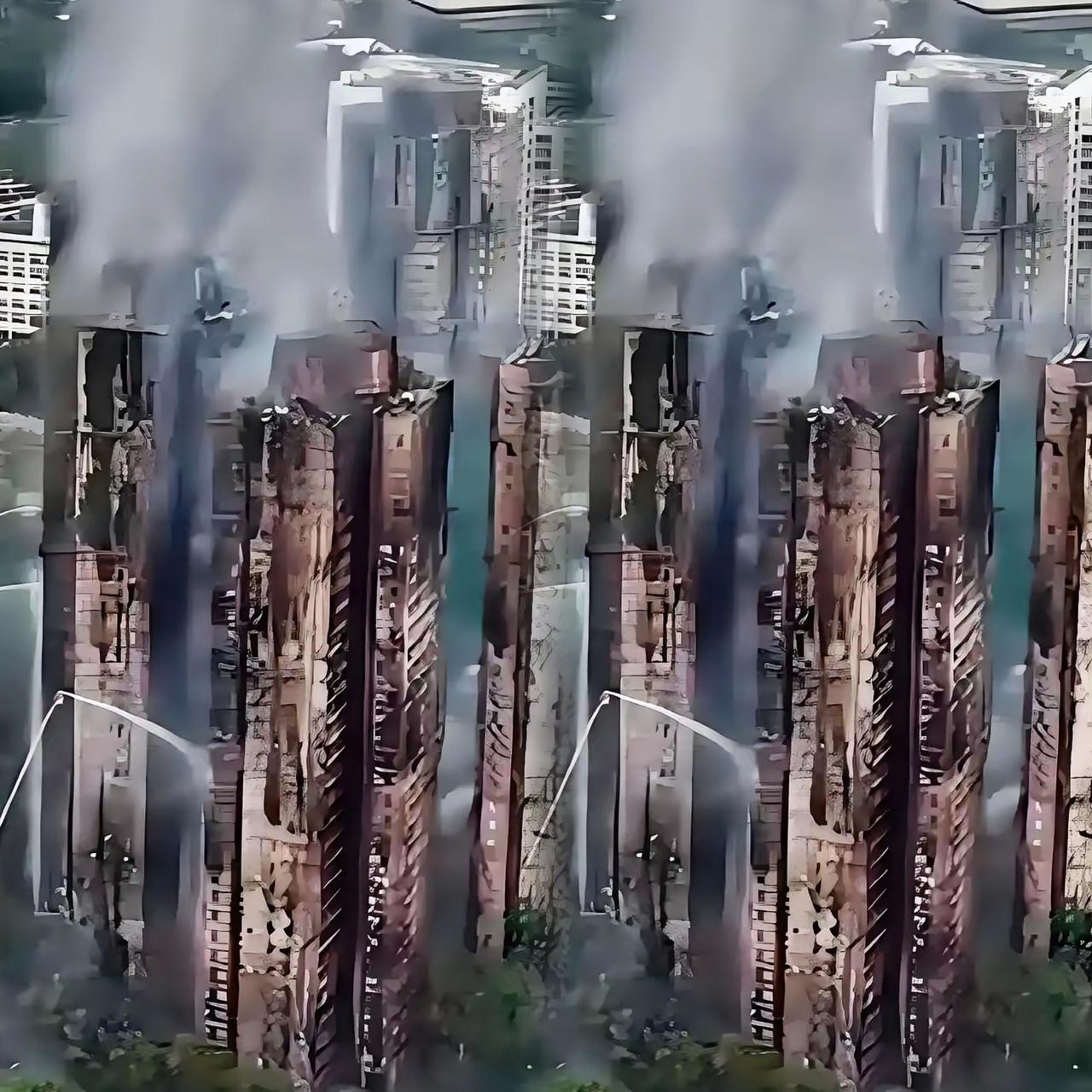 大楼重修是天方夜谭！

跟建筑朋友聊起火灾后的大楼，他直接泼冷水：“别想着修了，