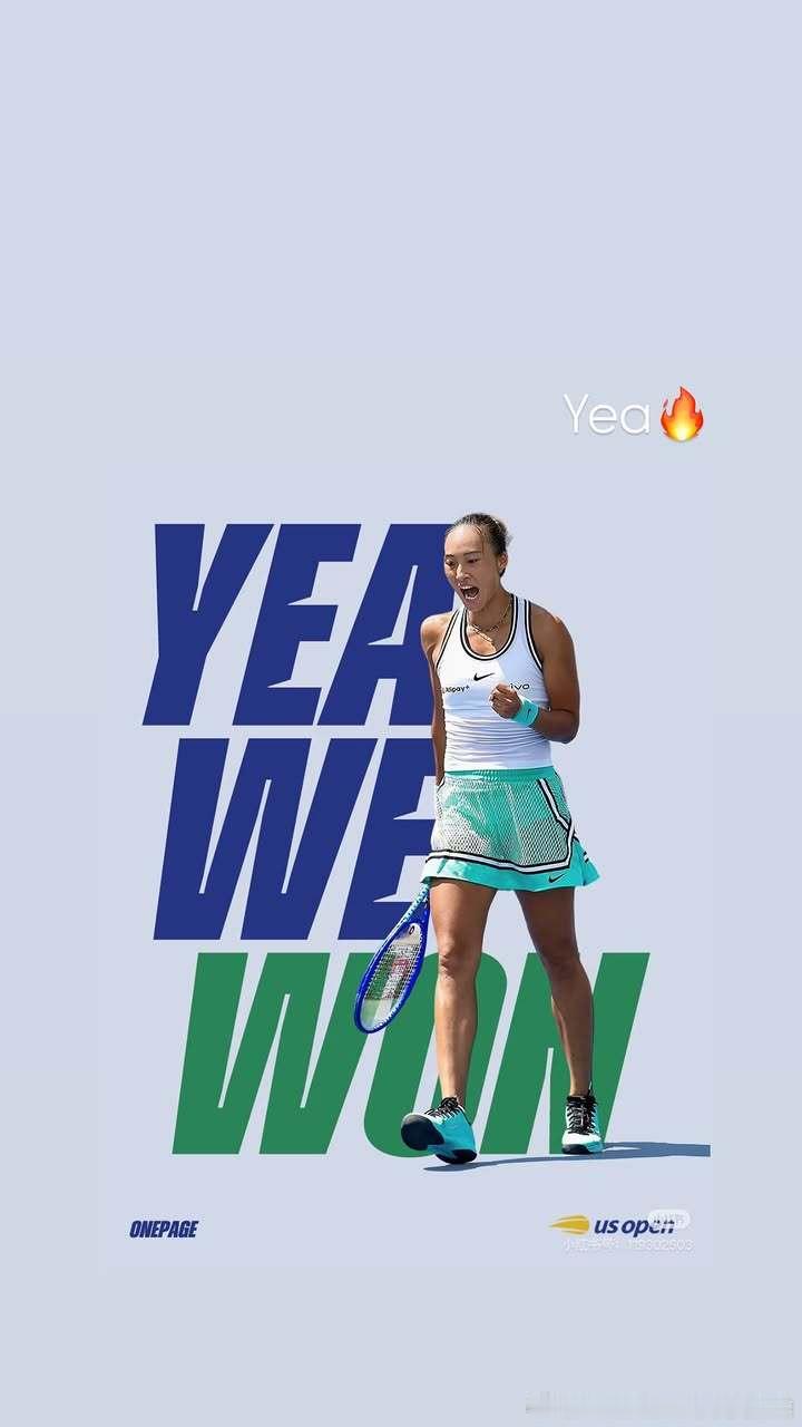 郑钦文 文更新ins ：Yea we won again 🔥下一轮见郑钦文2比
