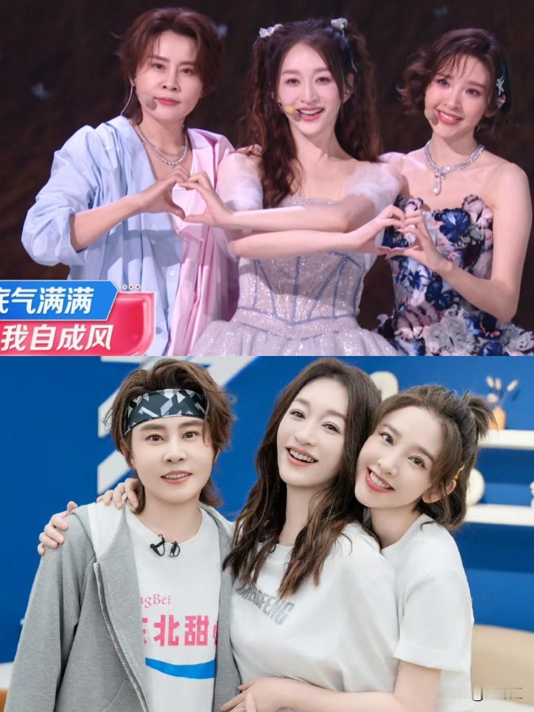 姐姐们都很用心，效果有点出人意料。
怎么说呢，她们仨唱歌，
就是不好听，
全程真