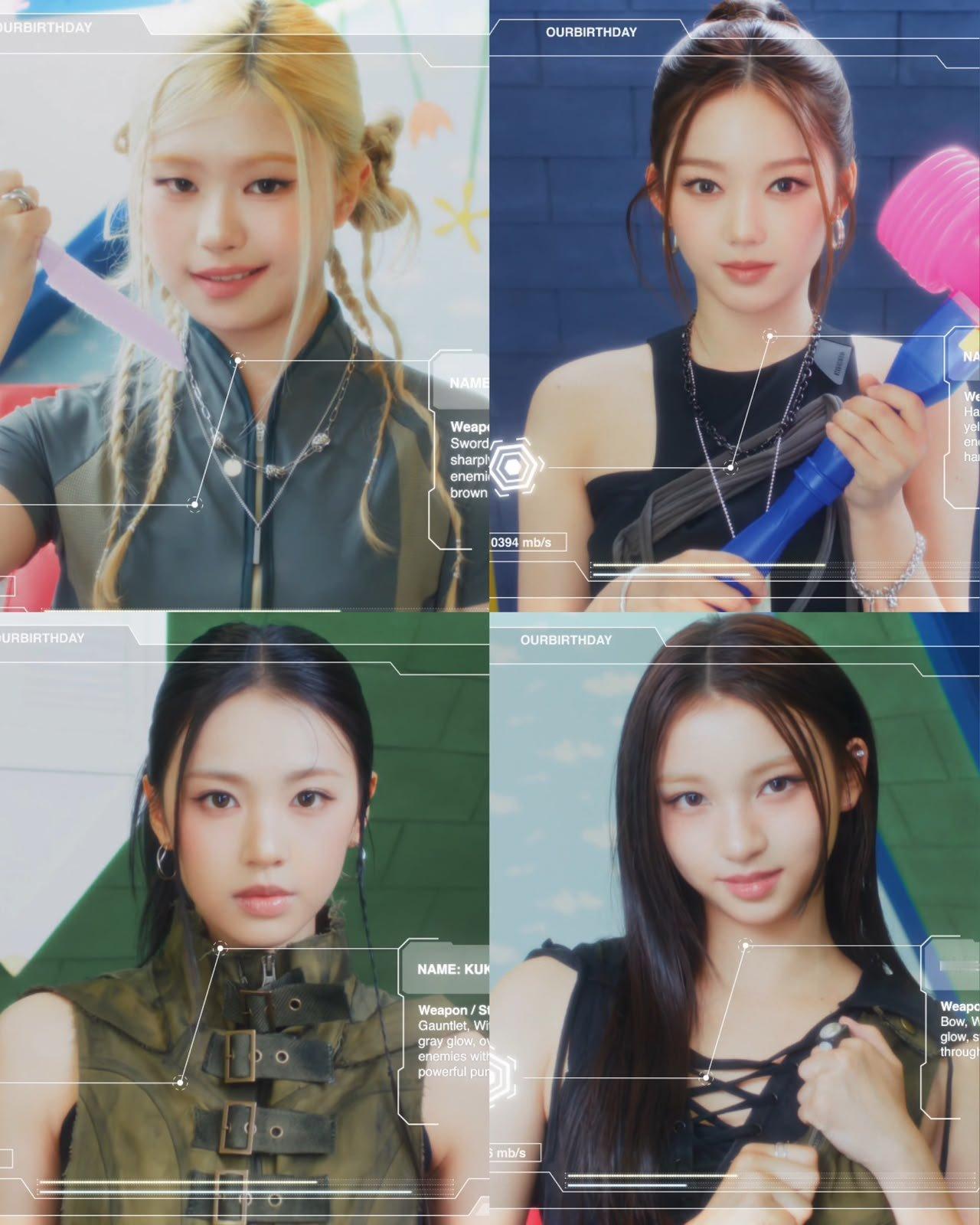 JYP子公司新女团OURBIRTHDAY公开四名新成员USHIN HYEWONK