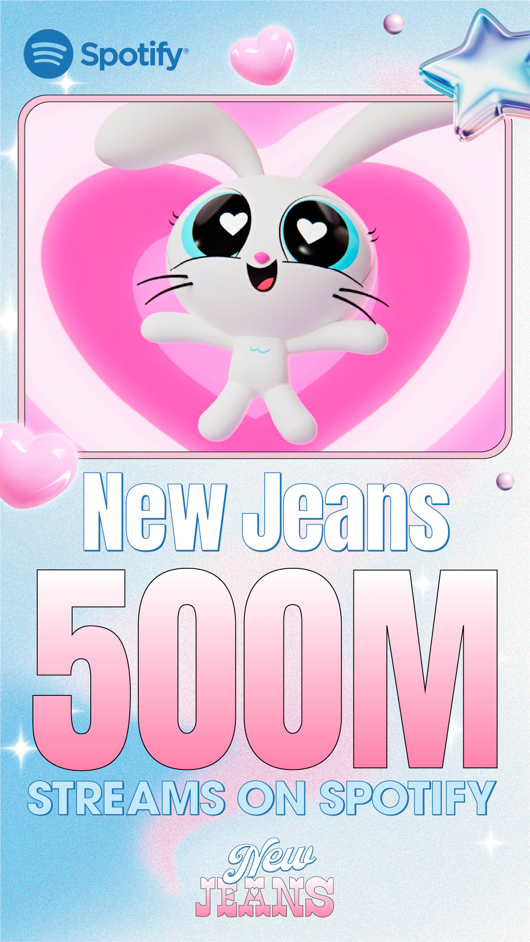 也是好笑，之前都是用成员合照来发，现在没有四人合照就只好用邦尼丝了