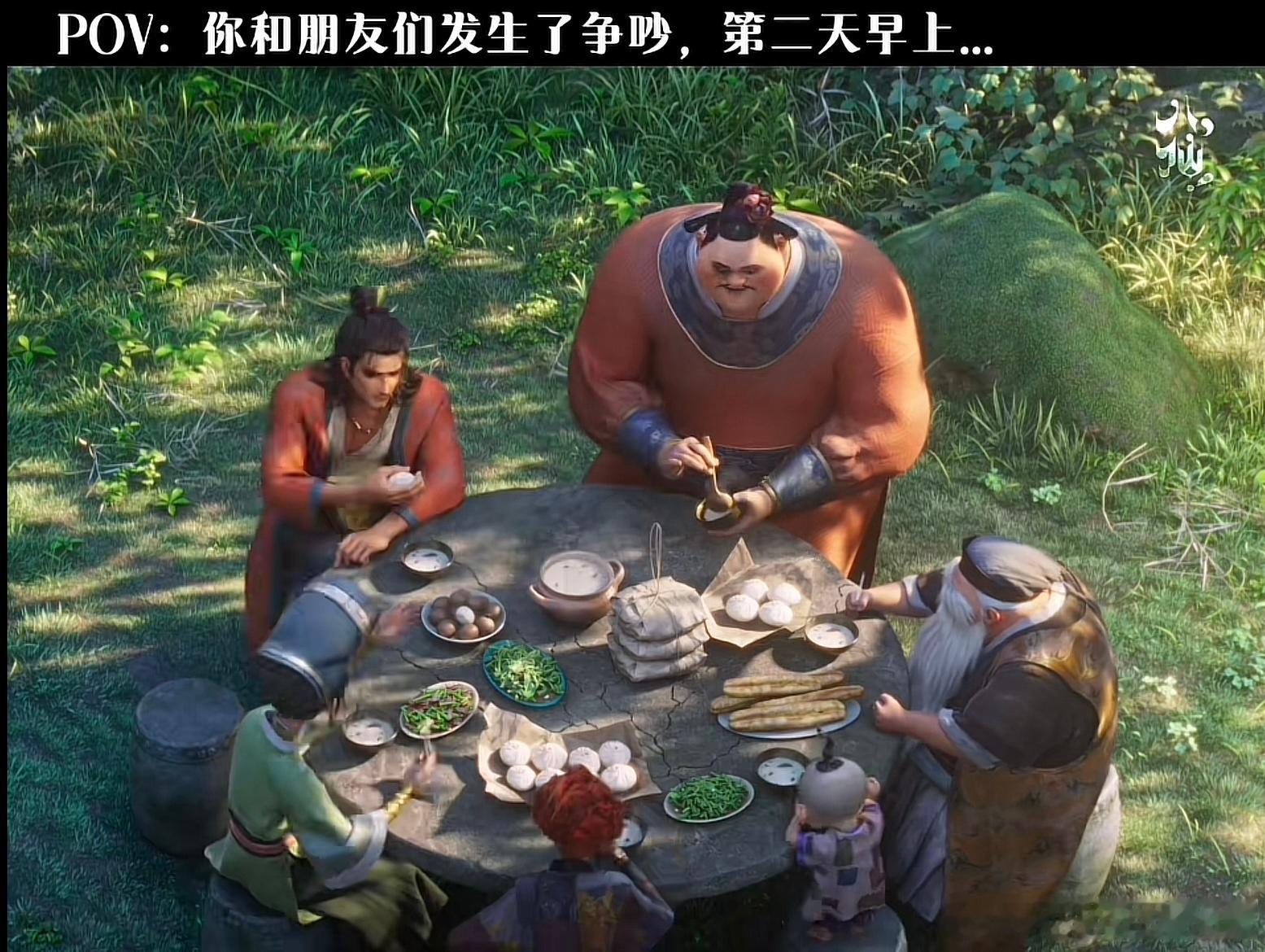 们八仙道观自助早餐还挺丰盛的，三款主食三盘绿菜，还有一盘茶叶蛋。准备这一大家子的