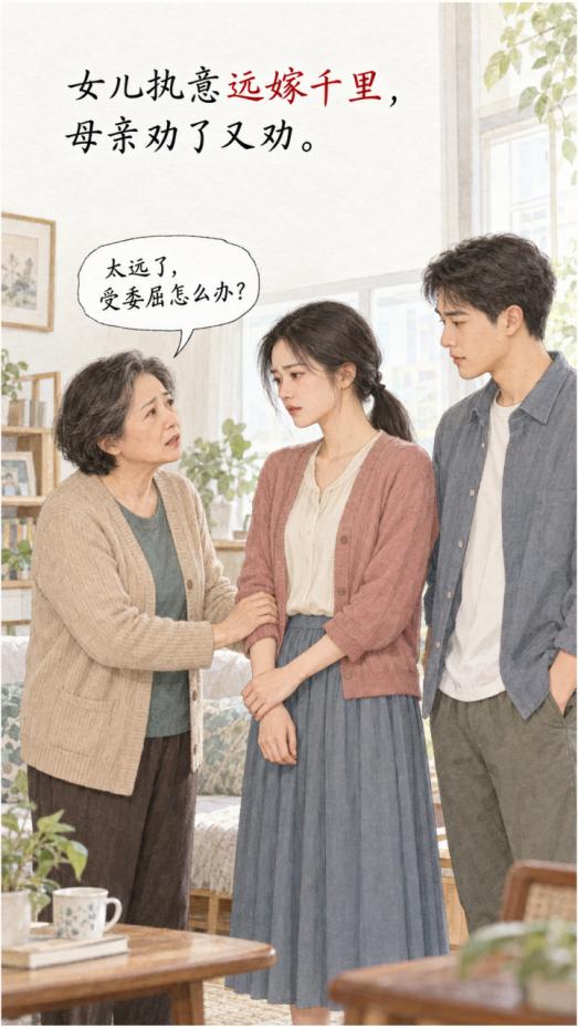 女儿远嫁，母亲一直耿耿于怀，两年不肯接女儿电话，一次母亲突发急症，女儿连夜赶回照