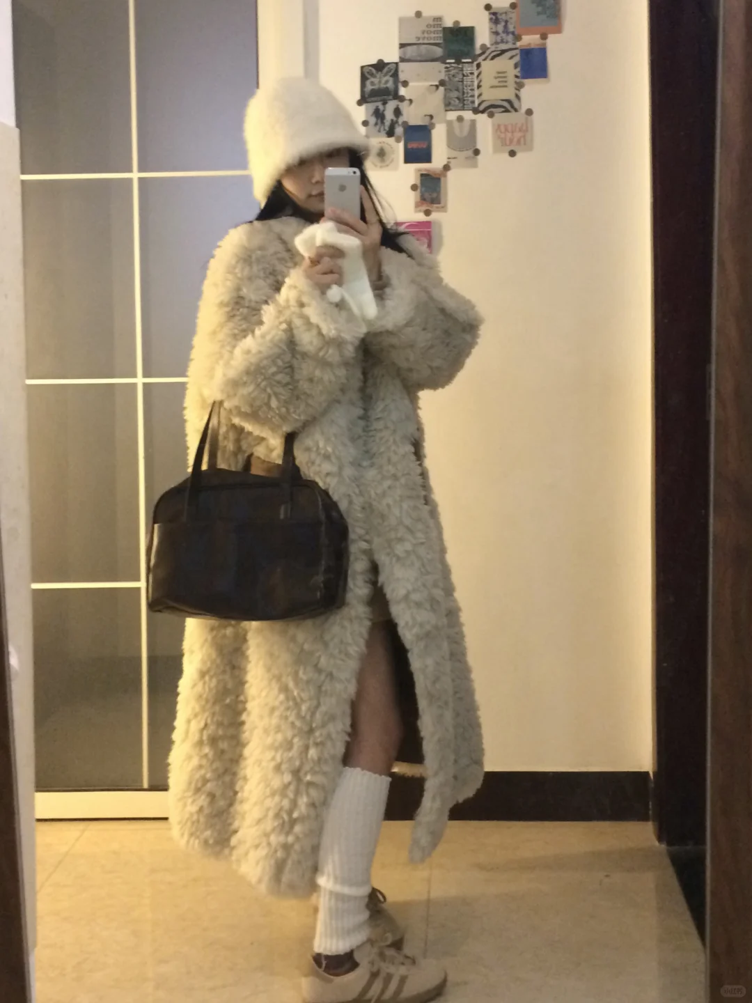 毛茸茸厚外套～两面穿都好看！