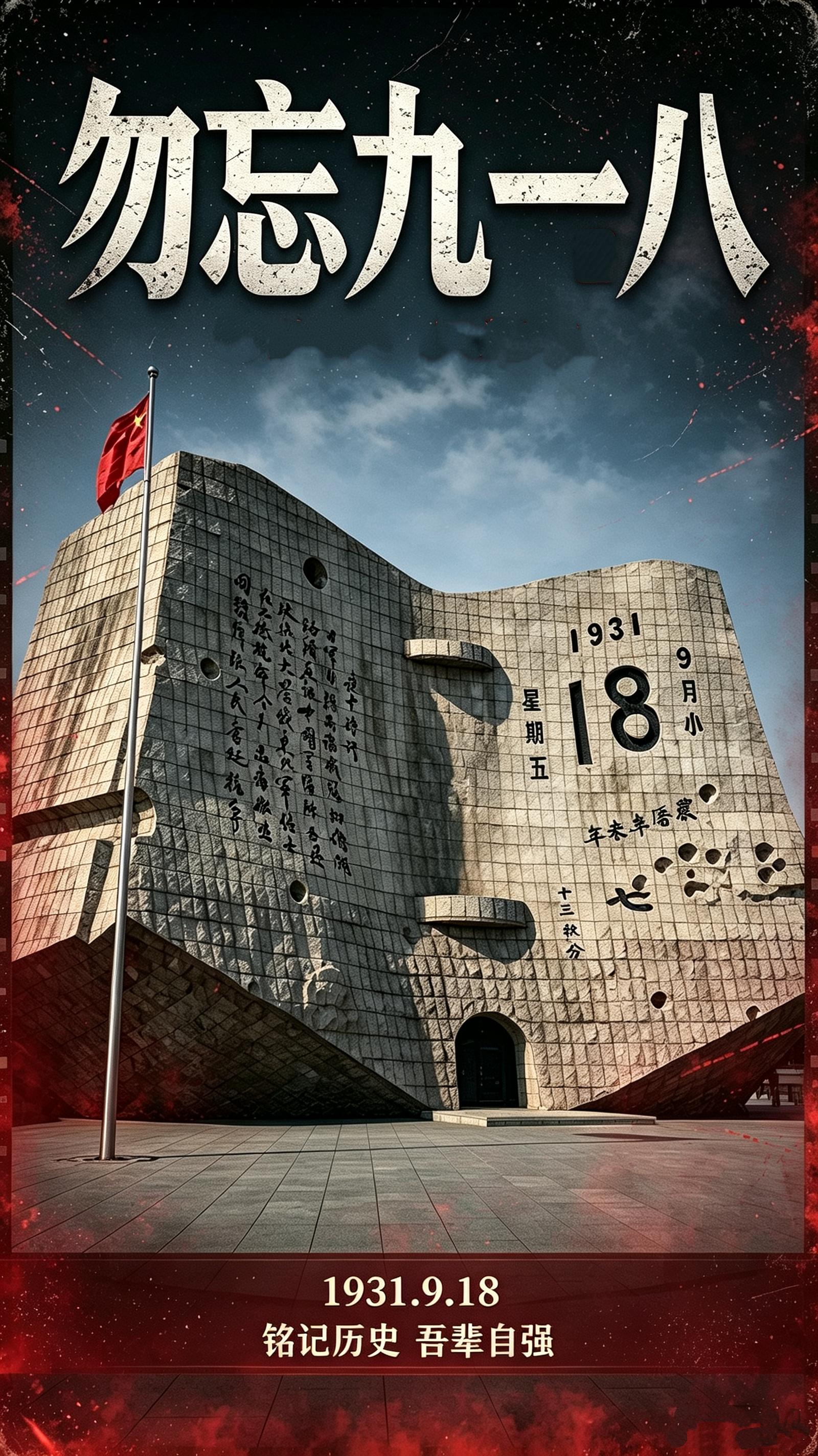 这座残历碑，永远定格在1931年9月18日。 时光流转，今年已是九一八...