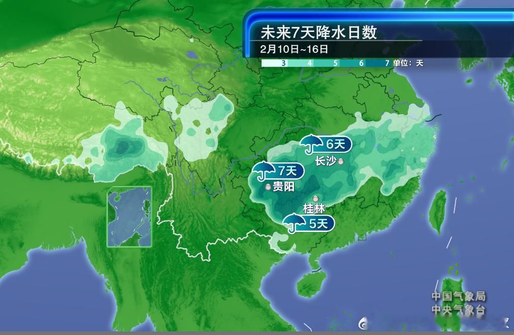 【降水】昨晚到今天，西南地区的降水向东扩展，河南南部、湖北多地、湖南北部、江西西