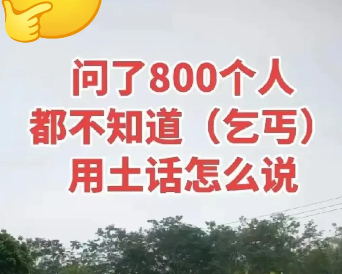 【乞丐】用你们那里的土话/方言是怎么说的？