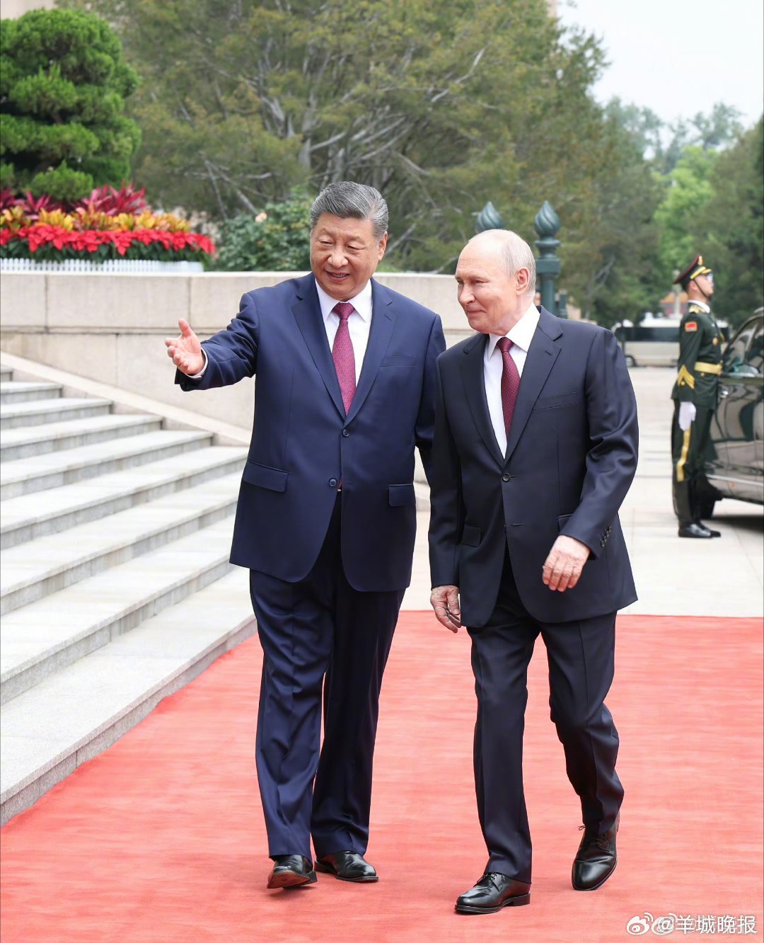 #普京访华欢迎仪式高清大图#【习近平举行仪式欢迎俄罗斯总统普京访华】5月20日上