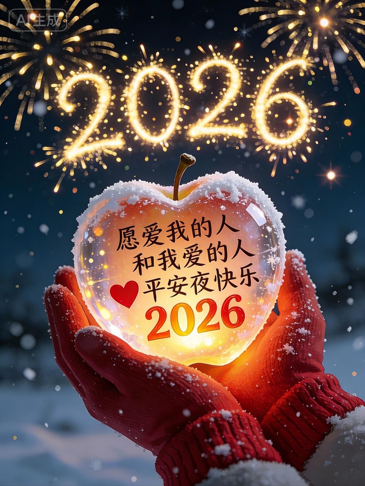 2026，愿爱与被爱，平安夜快乐！🎉🍎❤️