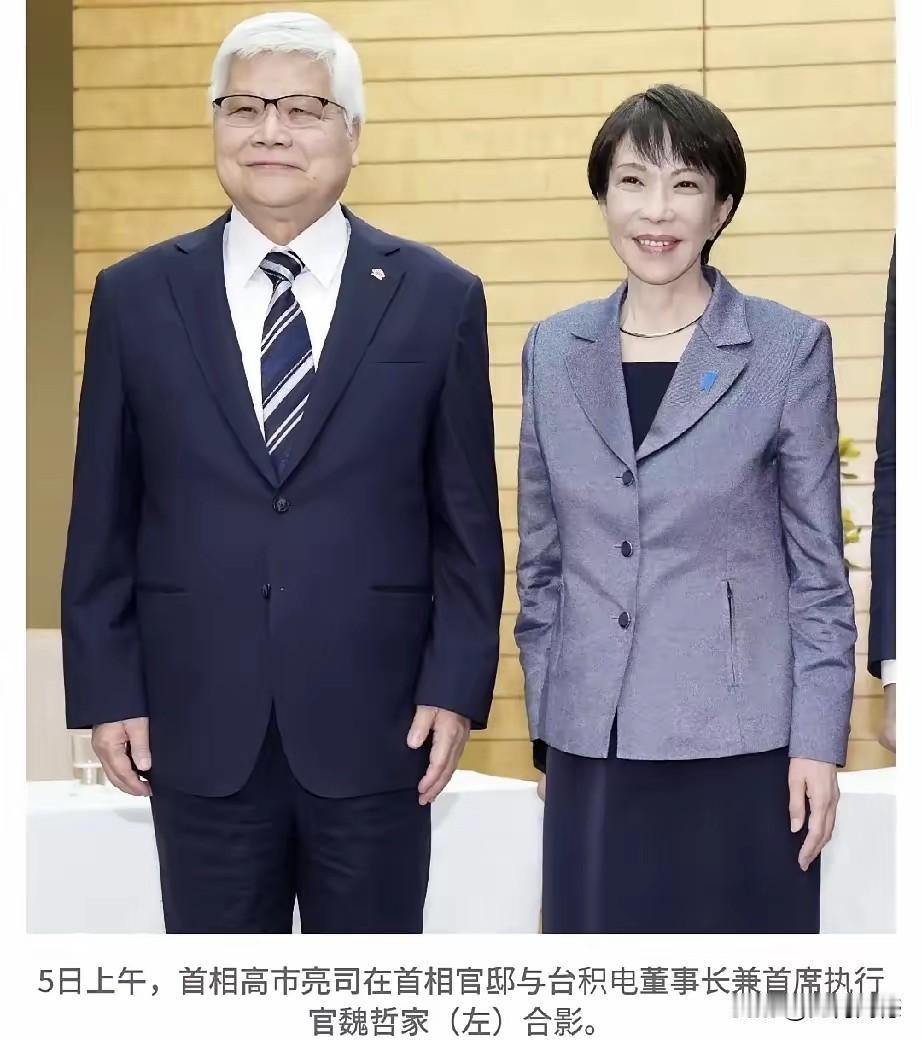 高市在百忙之中，抽出时间会晤了台积电董事长魏哲家，这是皮裤套棉裤，肯定有缘故，不