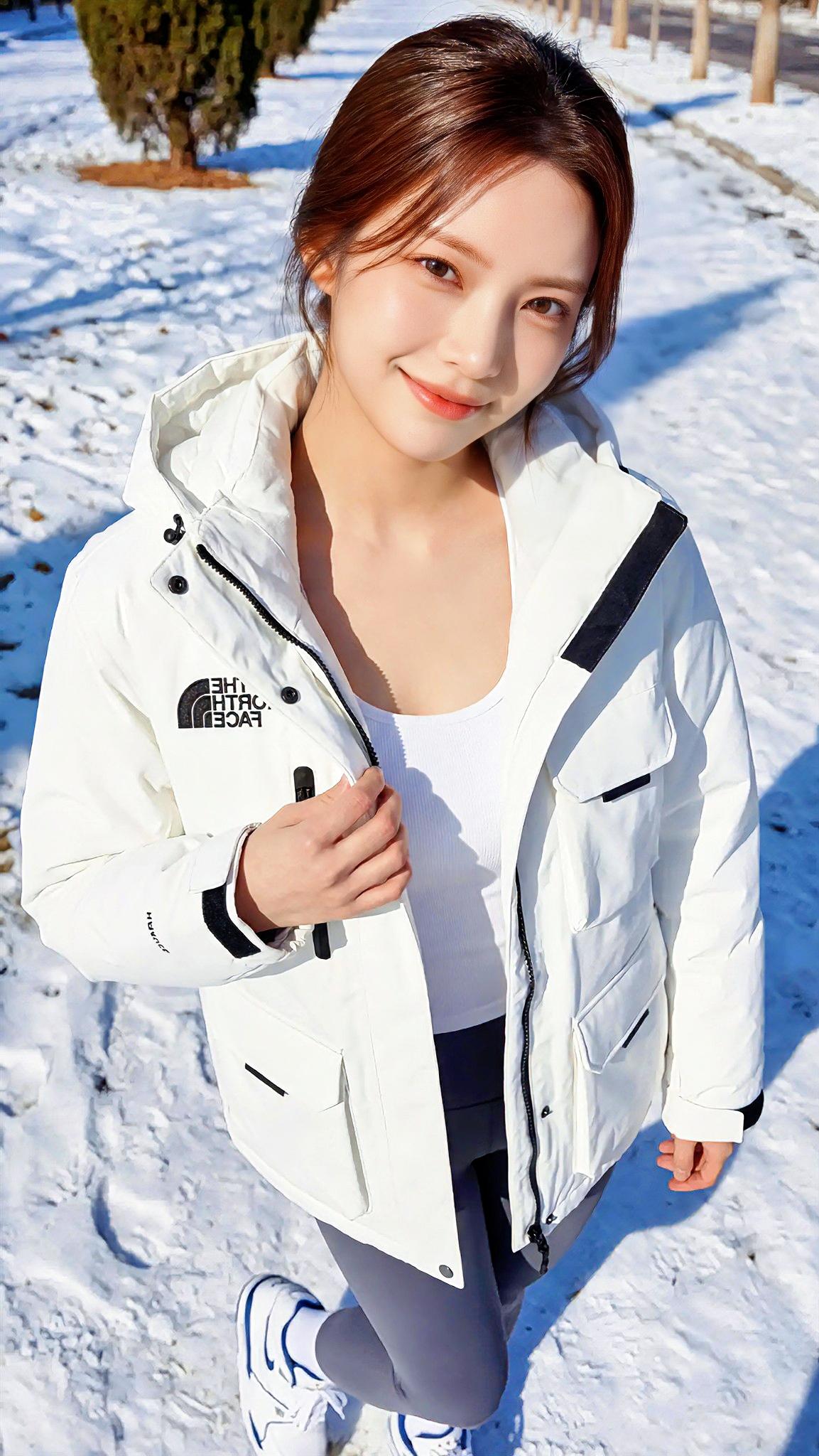 冬日暖阳下的微笑，温暖如初！🌞😊