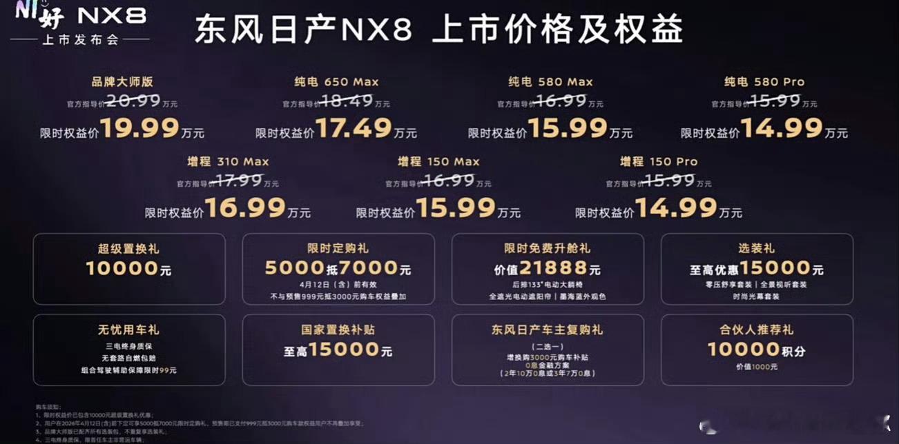 真正的「轻描淡写」来了日产NX8上市发布会，半个小时就结束了增程：14.99-1