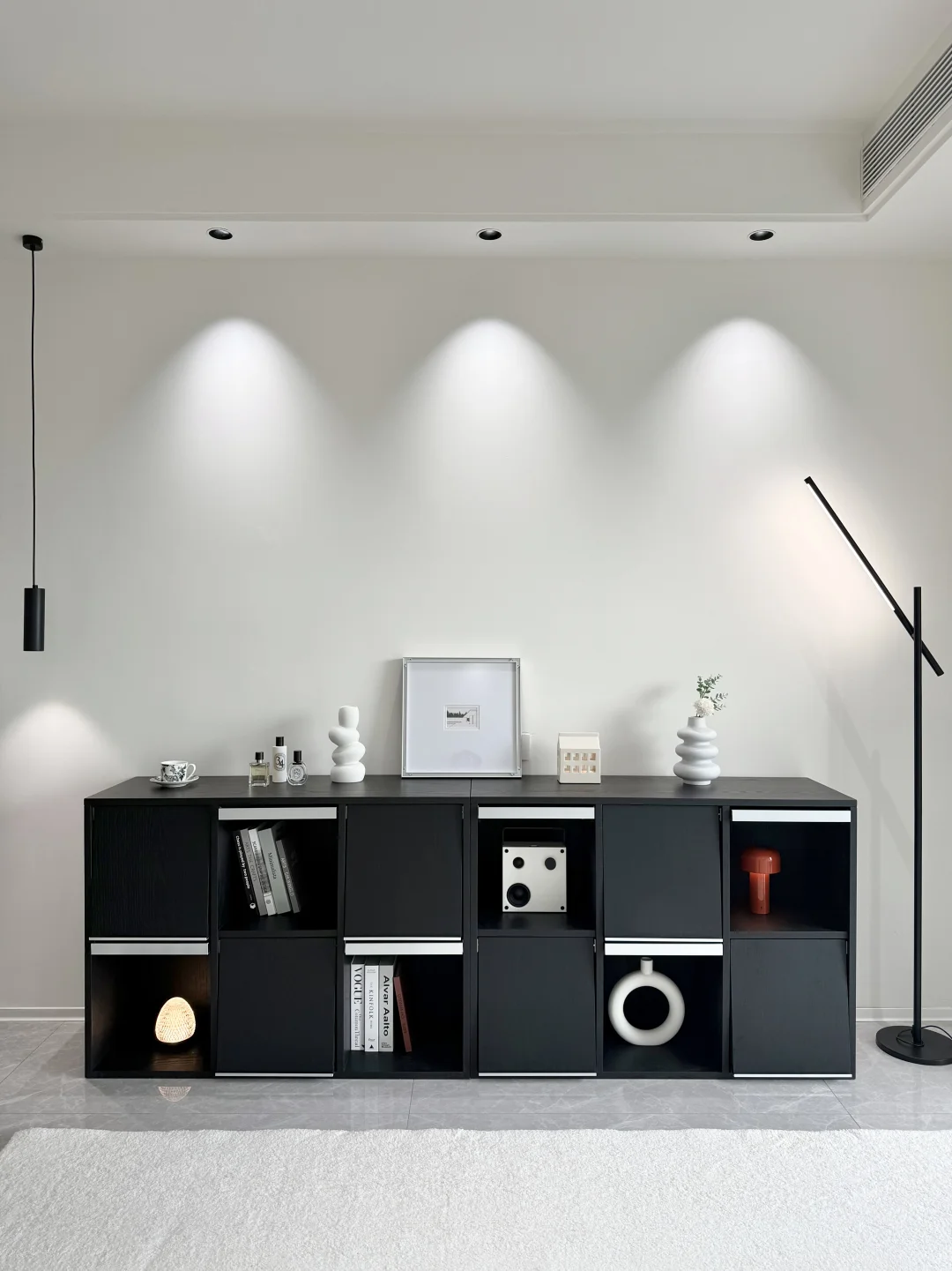 🏠客厅不做传统定制柜，这个模块柜太实用了～