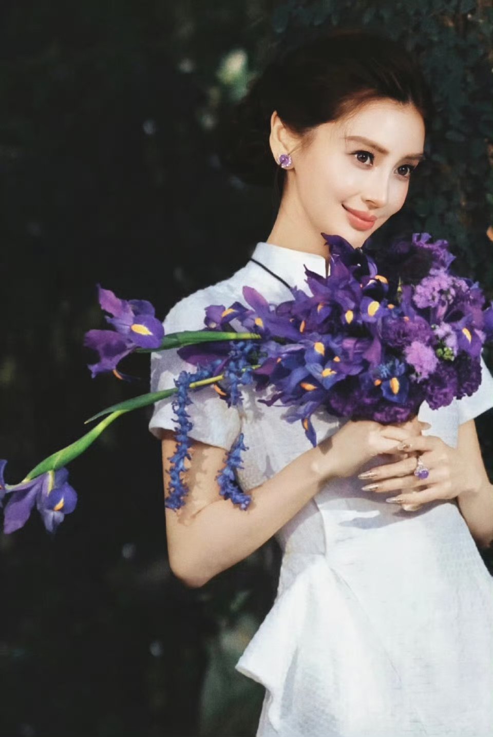 Angelababy紫罗兰中式美人angelababy~~angelababy