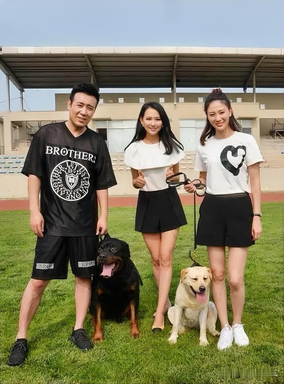 抛去于和伟不说，右边的两位美女是谁？一个比一个美，一个比一个有气质。[比心][比