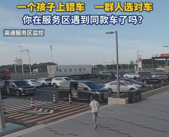 哈哈，这个场景在高速服务区上确实有看见。另外，没看错的话这应该是岚图梦想家，很受