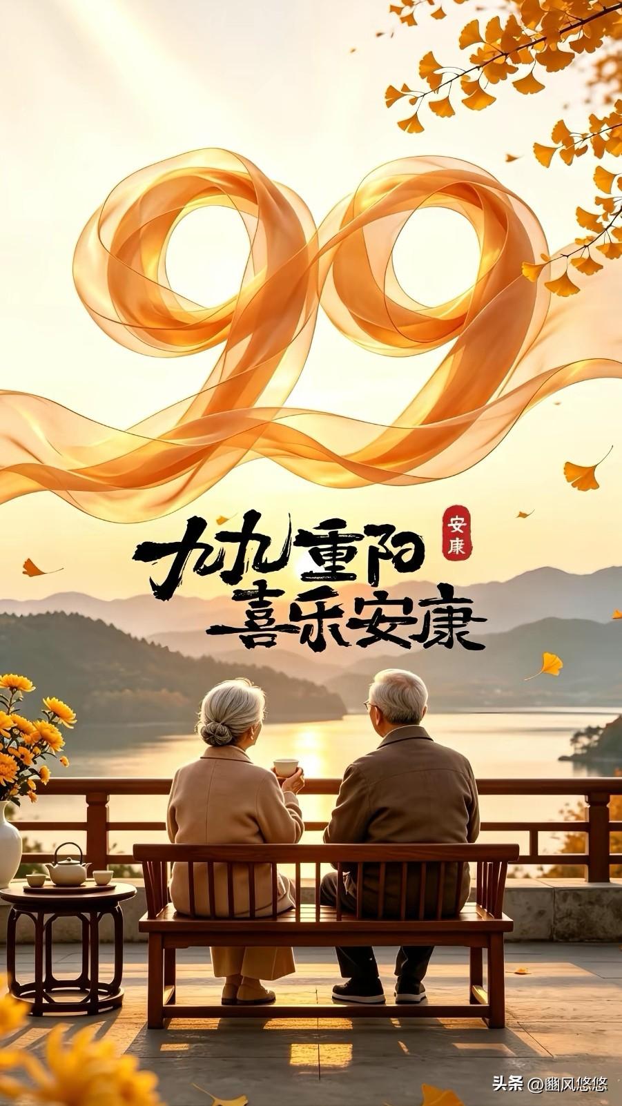 今日九月九，时逢九九重阳，九九迎福，九九纳祥。

愿所有人皆得九九吉祥、九九安康