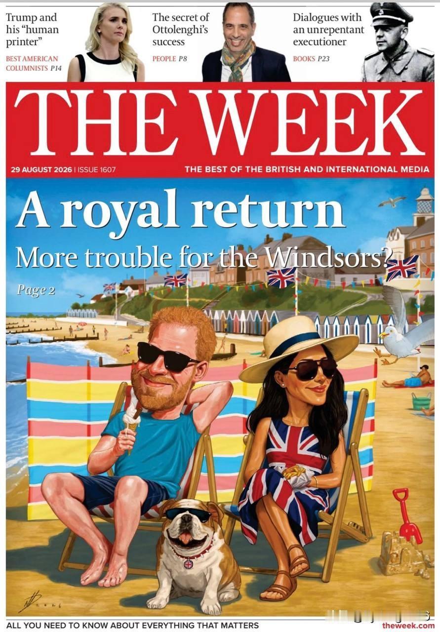 🇬🇧英国媒体仍在热议哈里王子和他的美国妻子返回英国一事。《周刊》（The W