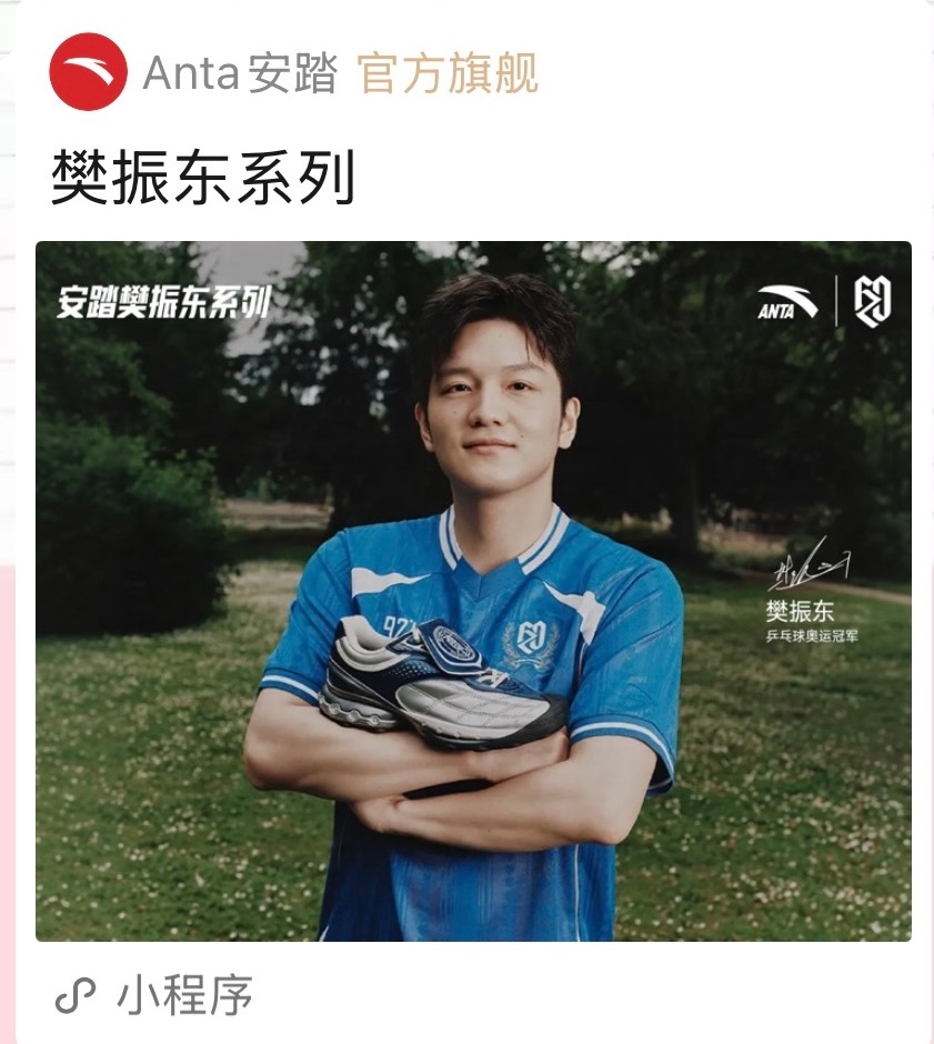 哇塞，这是在德国拍的吧安踏樊振东系列﻿ 樊振东