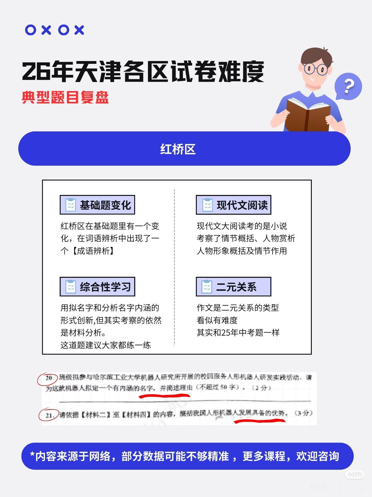 2026年天津各区期末考试难度分析