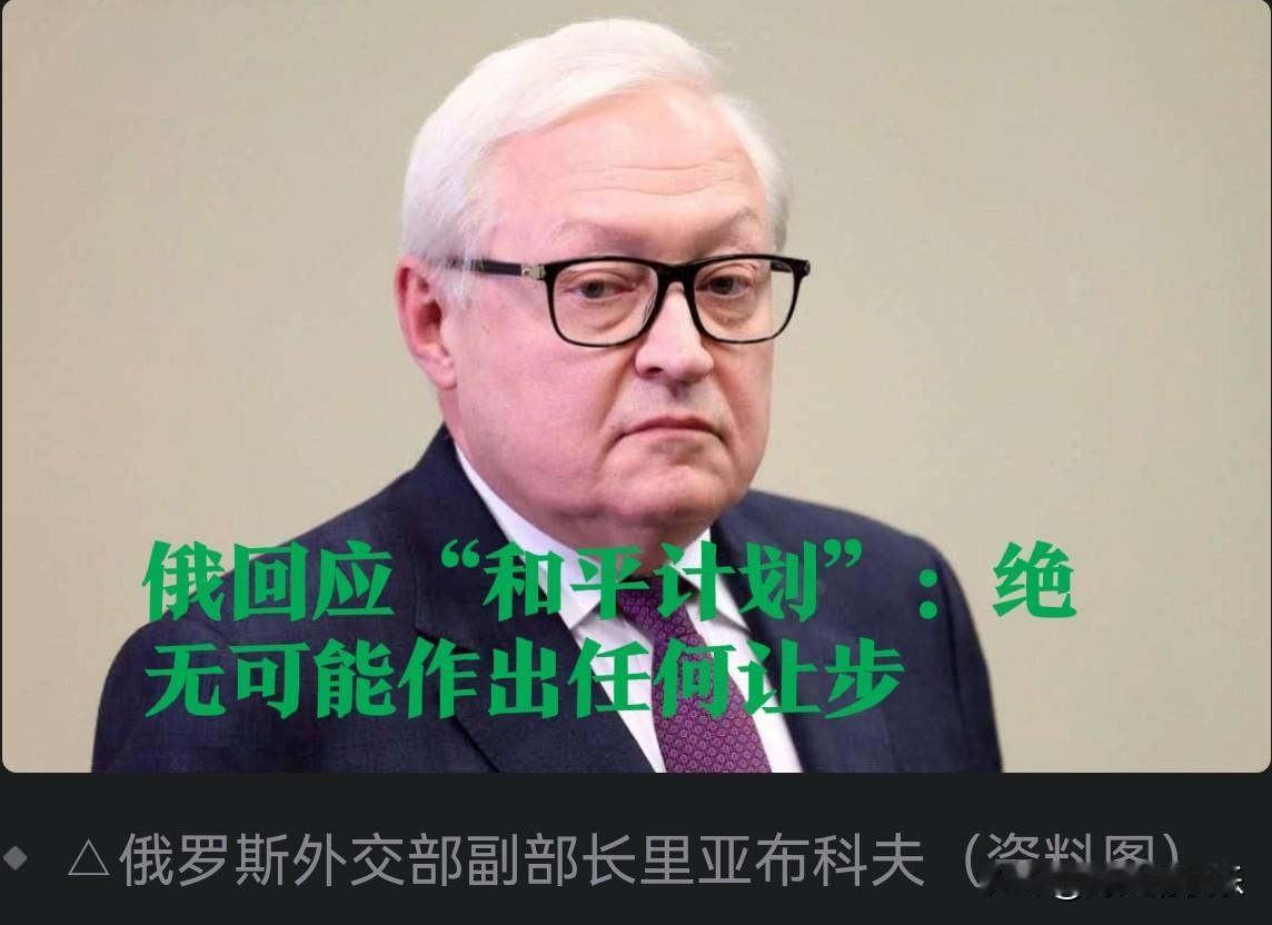 俄回应“和平计划”：绝无可能作出任何让步

   据外媒报道当地时间11月26日