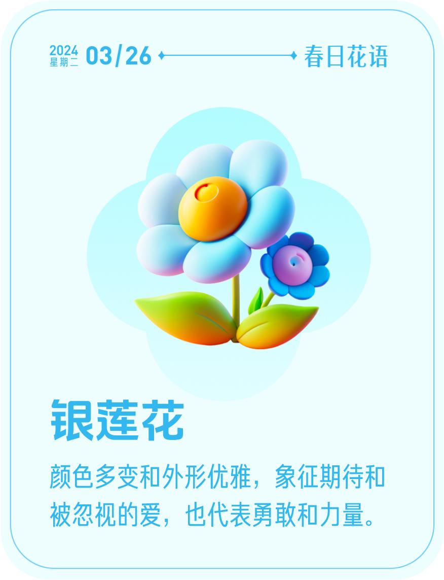 #春日花语#我抽到了「🌸银莲花花语卡」🔗戳这里👉快来一起玩春日扭蛋机，送自