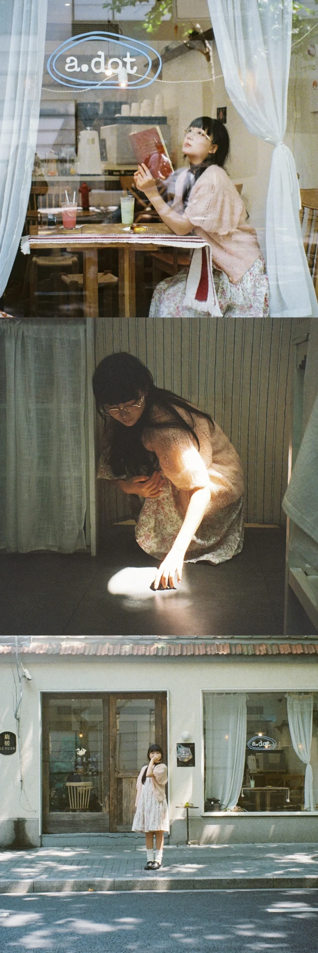 存一些咖啡店氛围感拍照姿势₊⁺♡̶