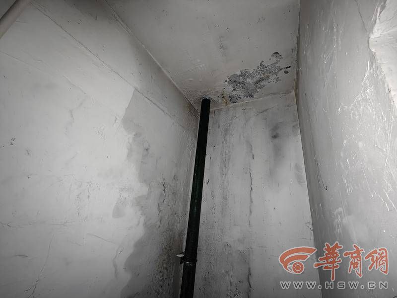 西安一小区管道井漏水住户家里墙面被水泡 谁来维修?