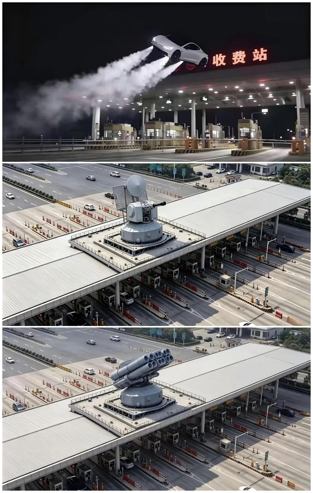 特斯拉Roadster腾空一跃，高速收费站亟待升级！


1130近防炮：高速多