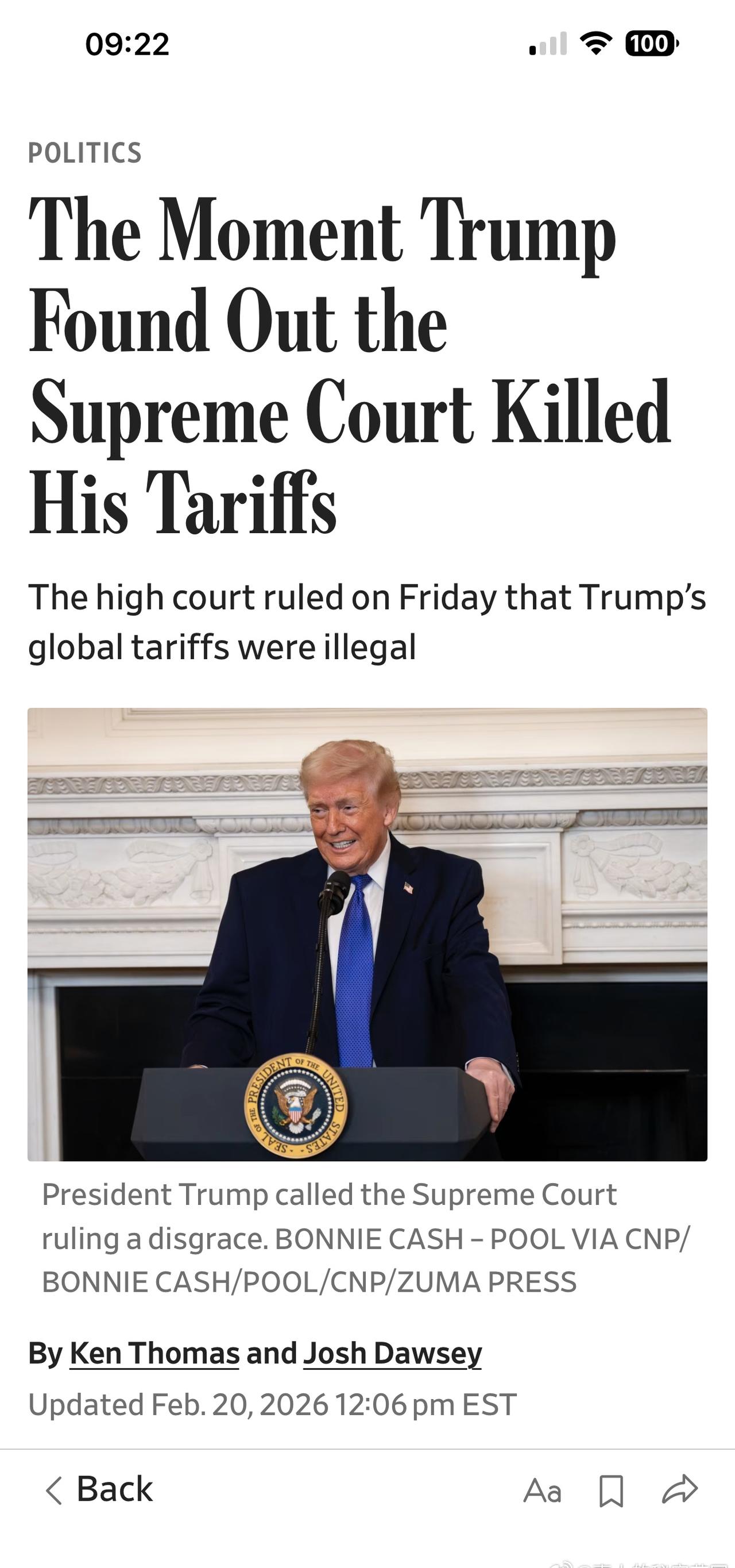 a heavy blow. 

东部时间12:45开记者会。 ​​​