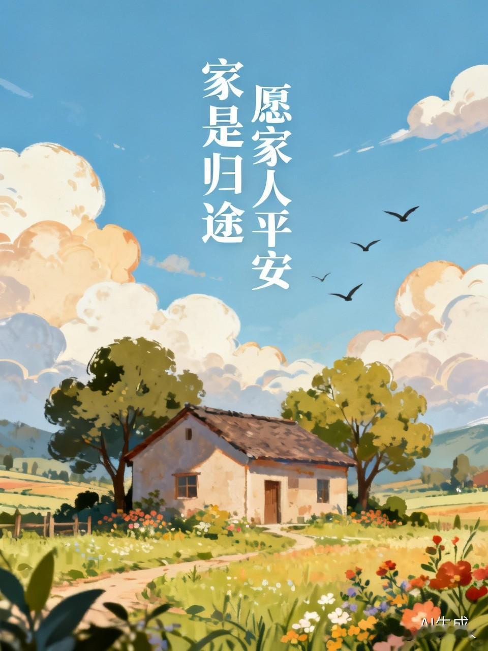 以前总急于逃离家，奔赴远方。
走过人山人海，历经世间冷暖，才明白最安心的归宿，永