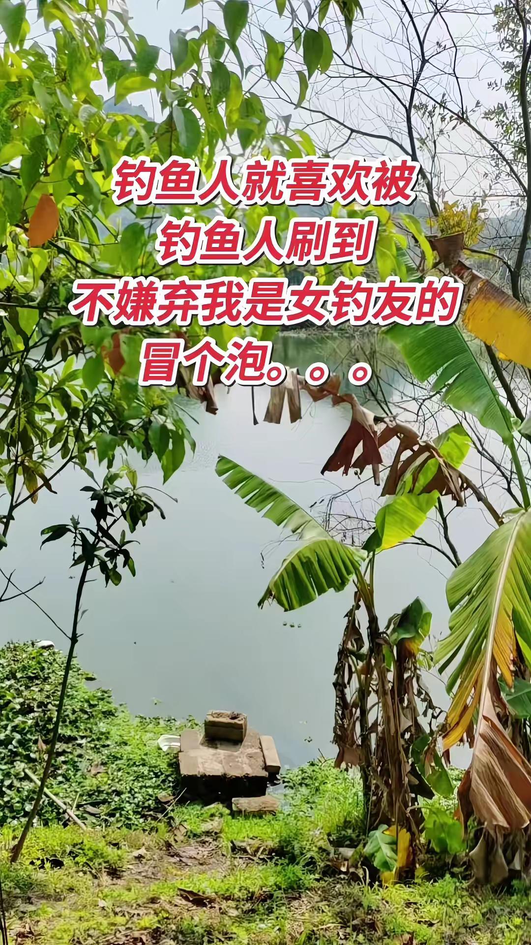 一起结合伴钓鱼呀！钓鱼 钓鱼的乐趣只有钓鱼人懂 野钓 女钓手