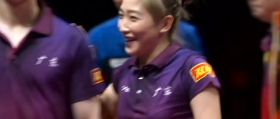 看全运会混双决赛，在诗和远方组合中，参加过六次全运会的刘诗雯，真可谓发挥了定海神