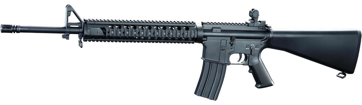 每天认识一件兵器 M16突击步枪M16是美国著名枪械设计师尤金·斯通纳设计的突击