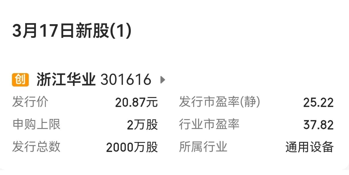 【下周市场A股有2只新股申购】

        下周（3月17日至3月21日）